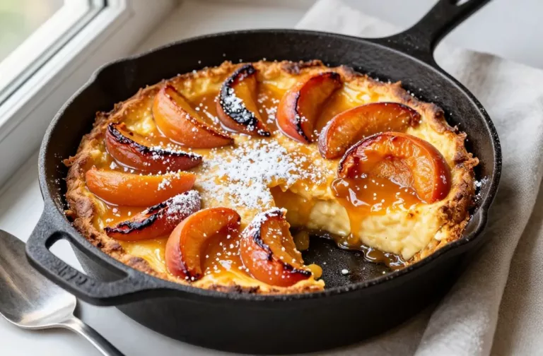 Caramelized Apricot Clafoutis That Practically Bakes Itself