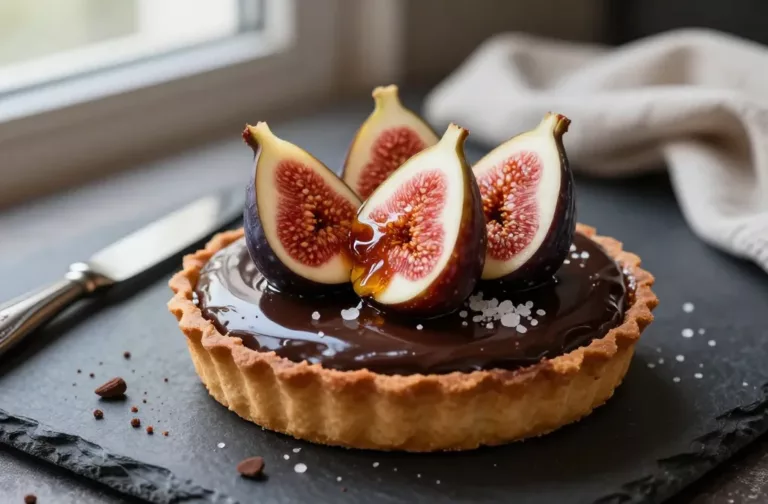 Dark Chocolate Fig Tart That Looks Bakery-Level