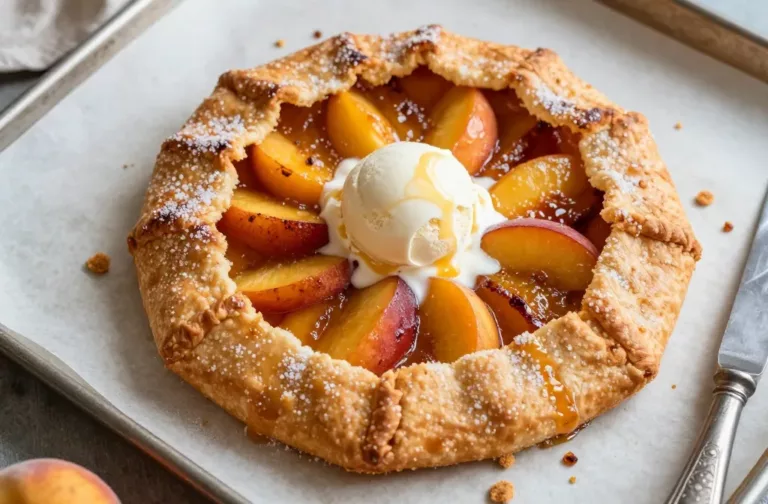 Brown Sugar Peach Galette That Tastes Like Summer Sunshine
