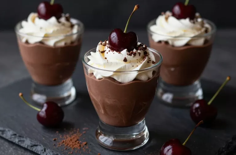 Chocolate Cherry Mousse That Feels Like Café Magic