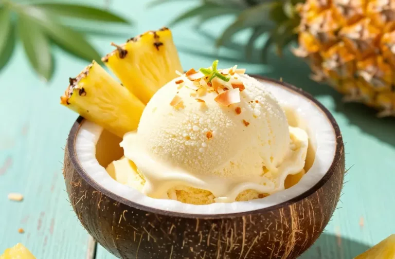 Coconut Pineapple Sorbet That Tastes Like Vacation