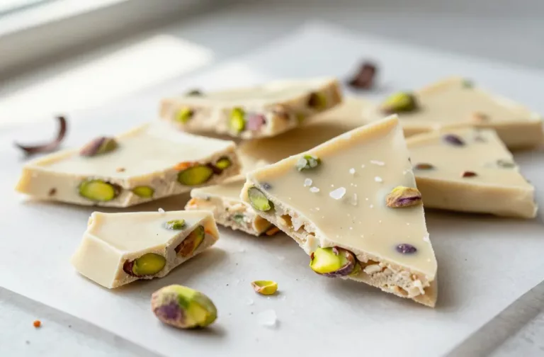 Pistachio White Chocolate Bark Made in Minutes