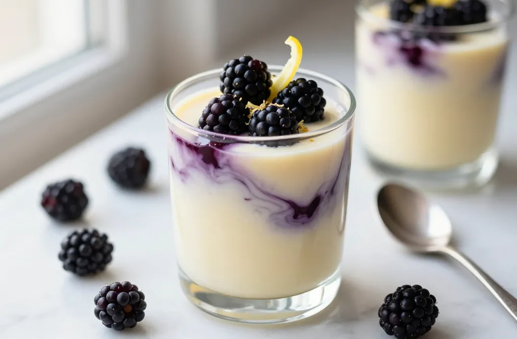 Blackberry Lemon Posset That Wows with Zero Effort